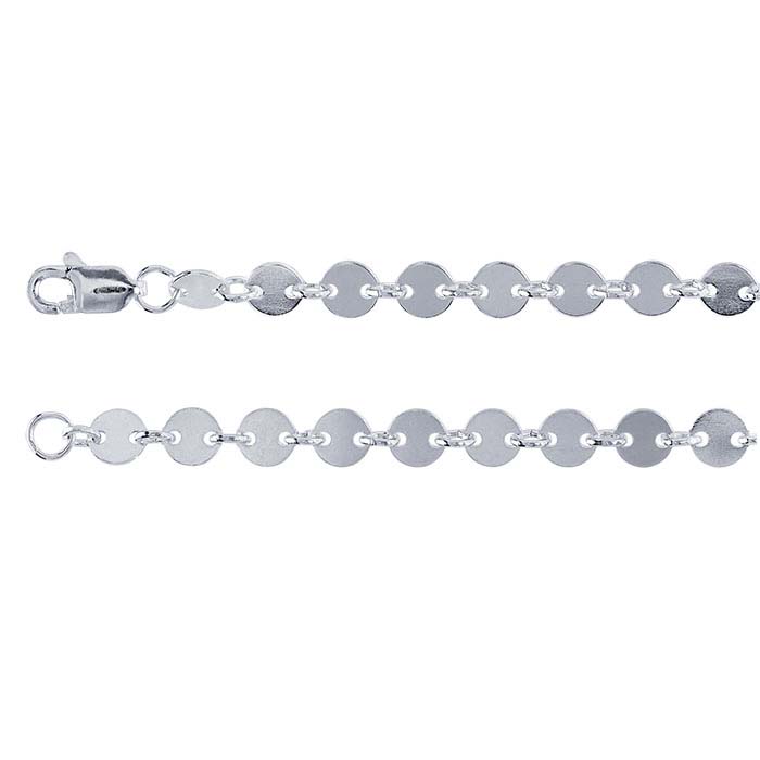 Sterling Silver 4mm Round Link Chain