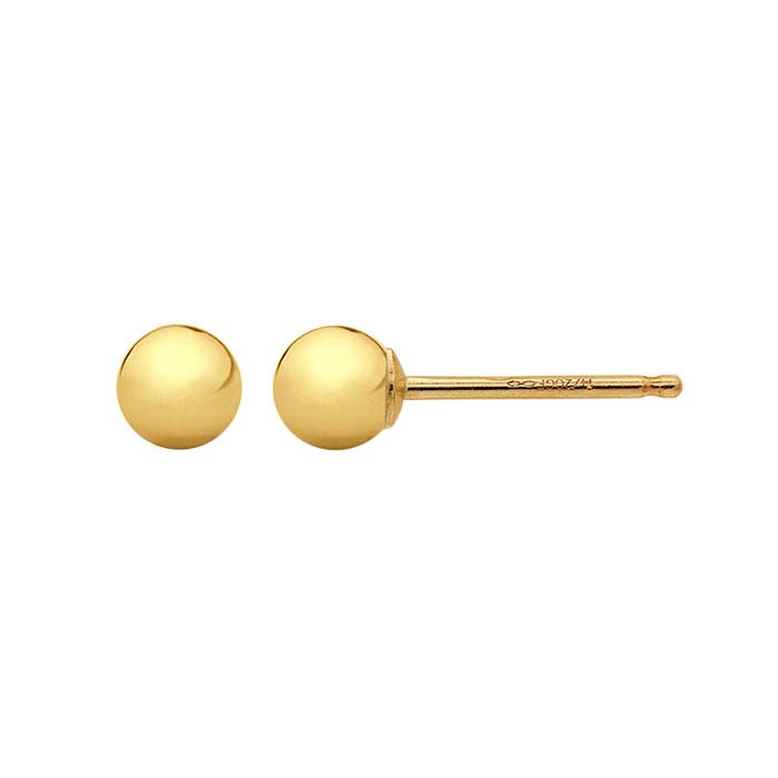 14/20 Yellow Gold-Filled Ball Post Earring