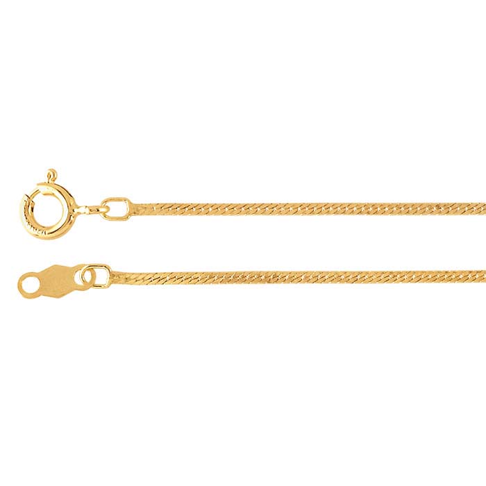 14/20 Yellow Gold-Filled 1.3mm Herringbone Chains
