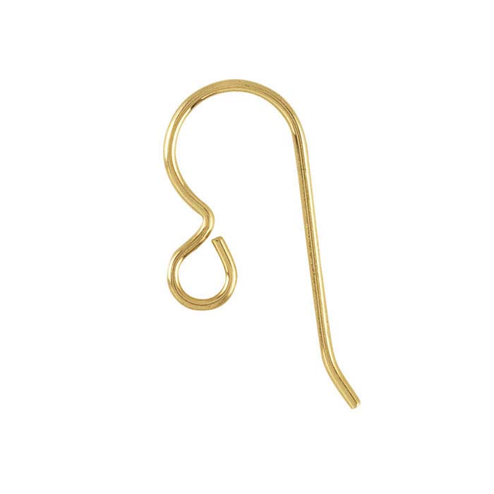 Gold Overlay Earwire 26X12MM
