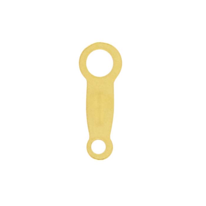 14/20 Yellow Gold-Filled 8 x 3mm Chain Tag