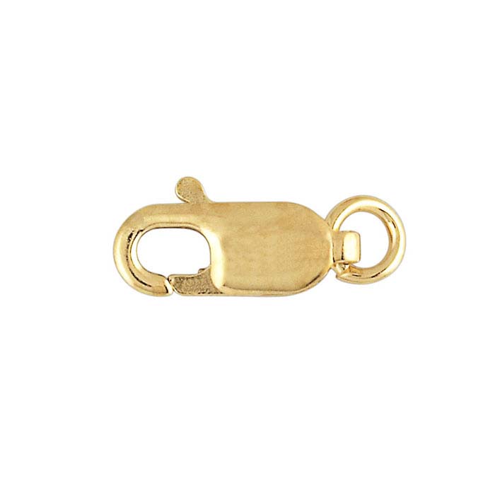 14/20 Yellow Gold-Filled Oval Lobster Clasp with Open Ring