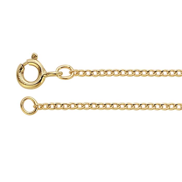14/20 Yellow Gold-Filled Flat Curb Chains