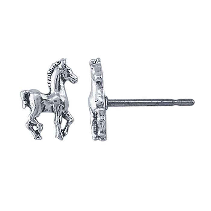 Sterling Silver Pony Post Earring