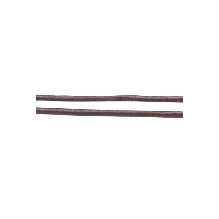 Dark Brown Greek Leather 1.8mm Round Cord, 10 meters