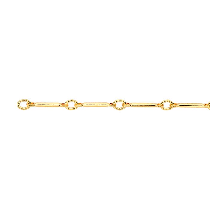 14/20 Yellow Gold-Filled Bar and Link Chains