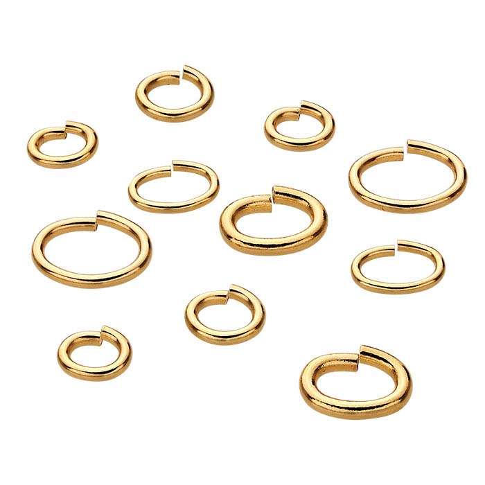 14/20 Yellow Gold-Filled Oval Jump Rings