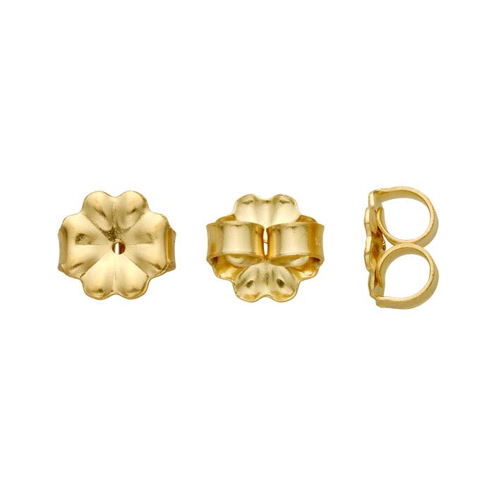 14/20 Yellow Gold-Filled 7mm Heavyweight Friction Ear Nut