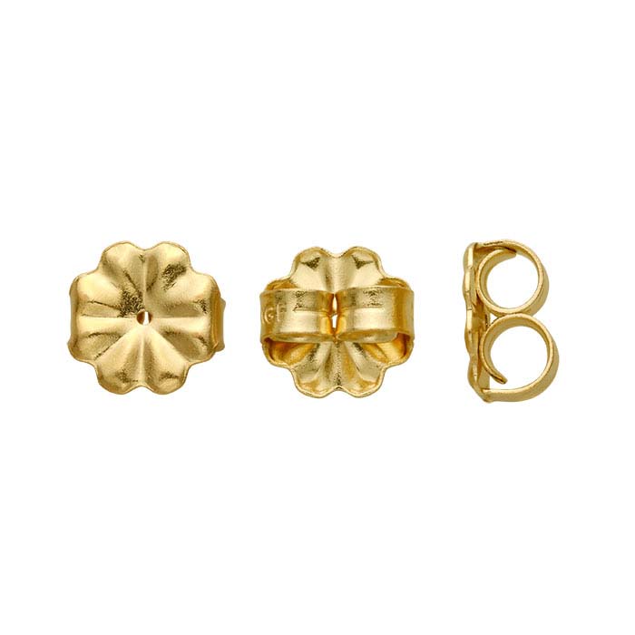 14/20 Yellow Gold-Filled 9mm Heavyweight Friction Ear Nut