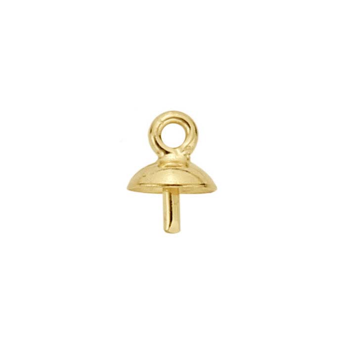 14/20 Yellow Gold-Filled Screw Eye Component