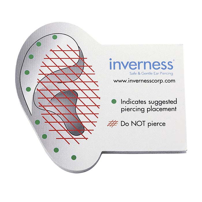 Inverness® Ear-Piercing Guide Form