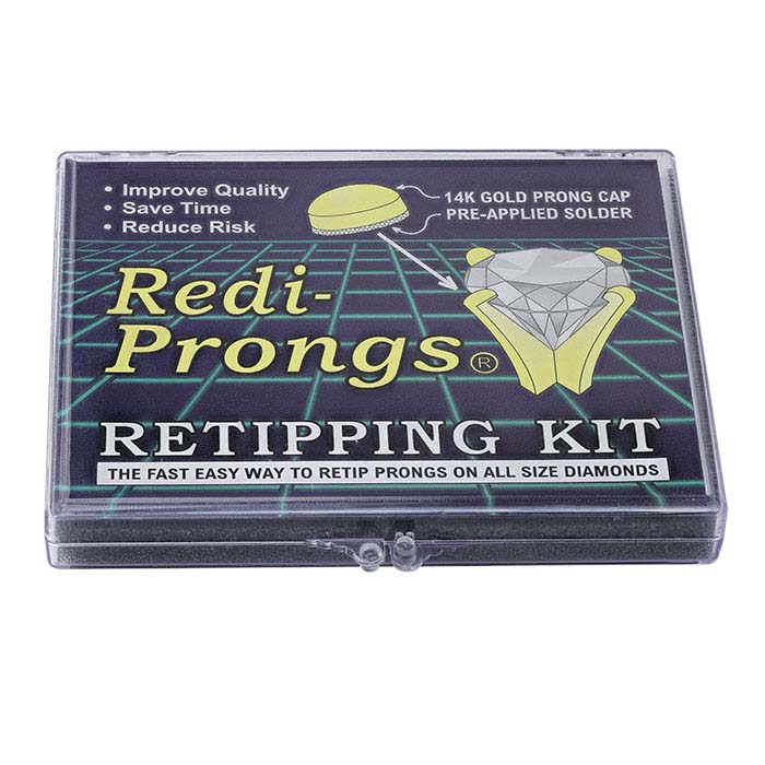14K Yellow and White Gold Redi-Prongs Retipping Kit
