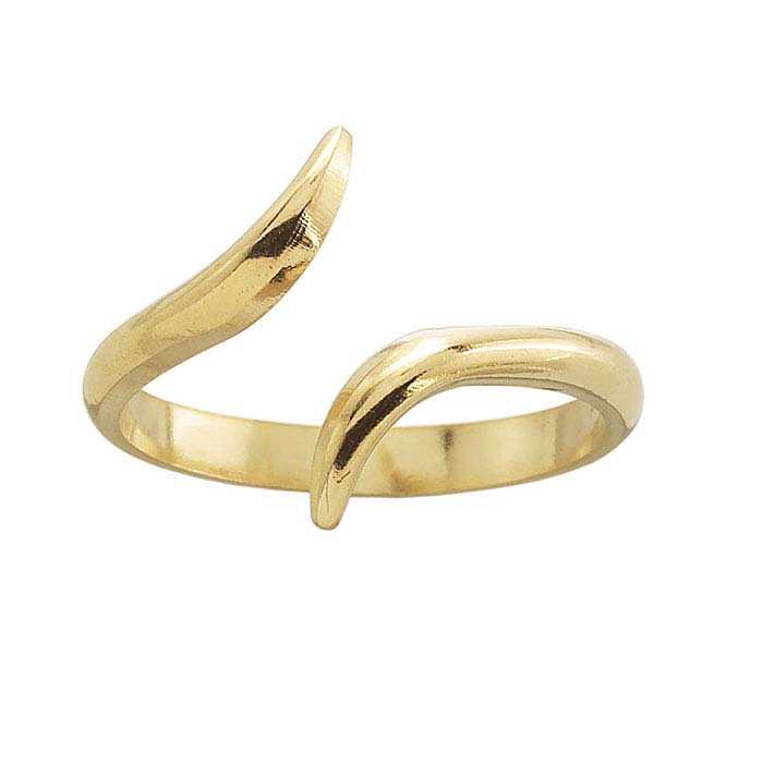 14K Yellow Gold Bypass Ring Shank