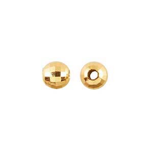 Wholesale 18K Solid Gold 6mm Round Beads.