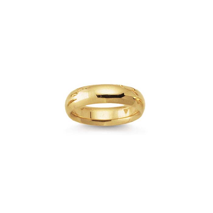 14k Yellow Gold 4mm Comfort Fit Wedding Band 2742