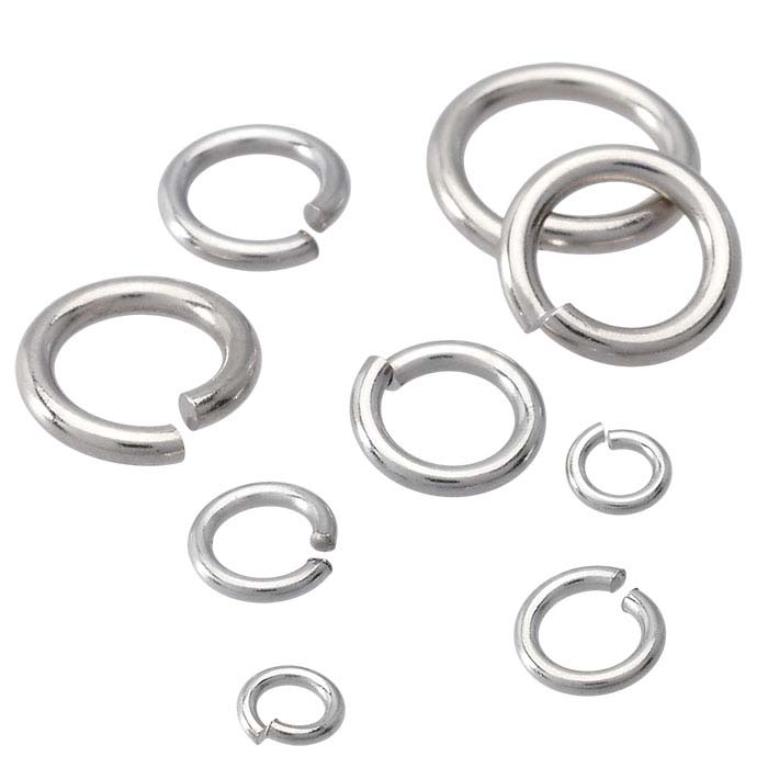 14K White Gold 2.4mm Round Jump Ring