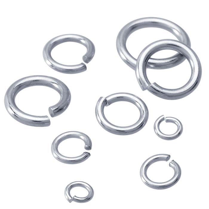 14K White Gold 1.6mm Round Jump Ring