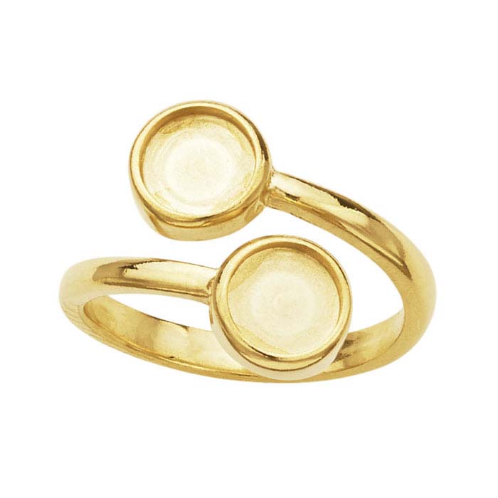 Gold Findings For Bezel Set Cabochon Ring Gold Findings For Bezel Set Cabochon Ring