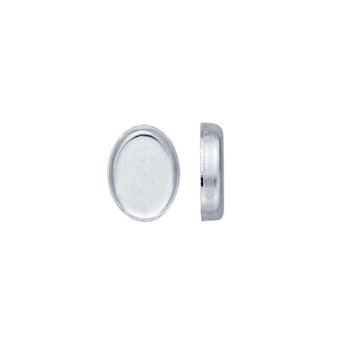 6 X 4 mm oval rings with crimp 10 X 6 mm Sterling Silver Lok ring Non solder.