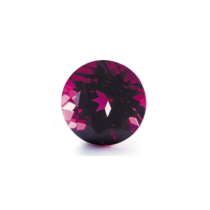 Rhodolite Garnet Round Faceted Stones, AA-Grade