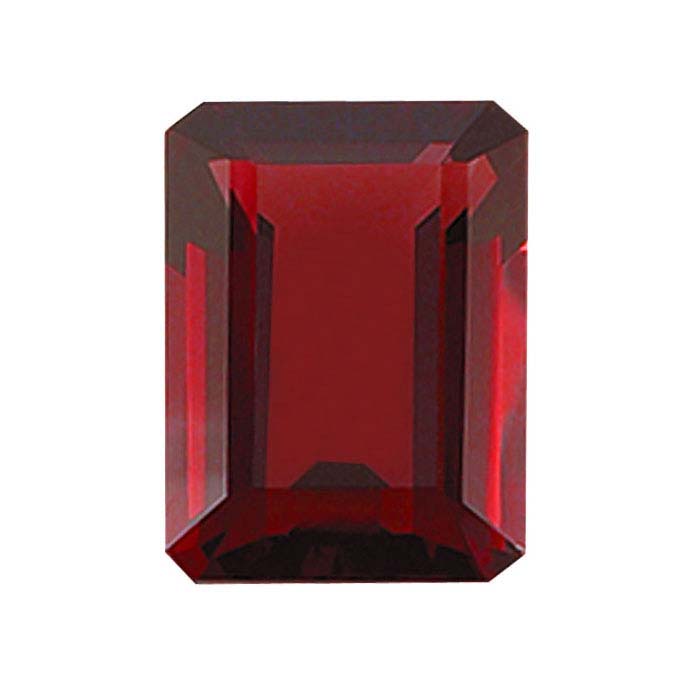 Garnet Octagon Faceted Stones, AA-Grade