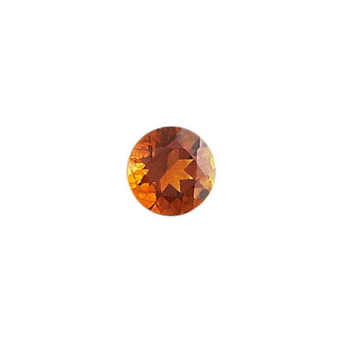 Fire Citrine Round Faceted Stones, AA-Grade