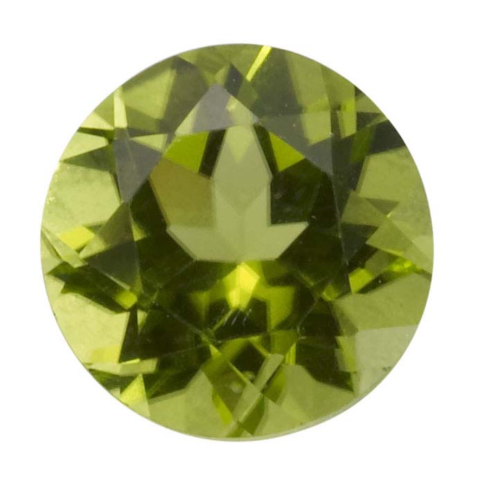 American Mined™ Arizona Peridot 5mm Round Faceted Stone