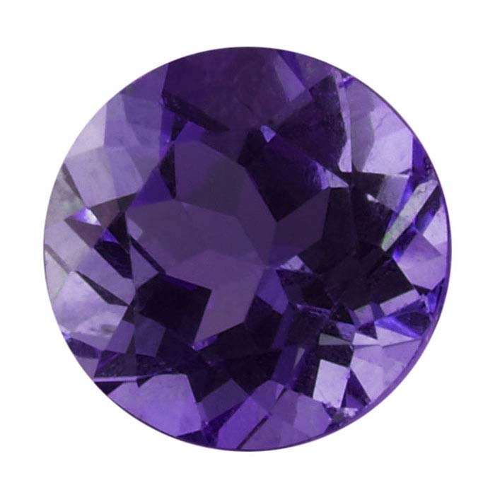 Royal Amethyst 2.5mm Round Faceted Stone, AAA-Grade