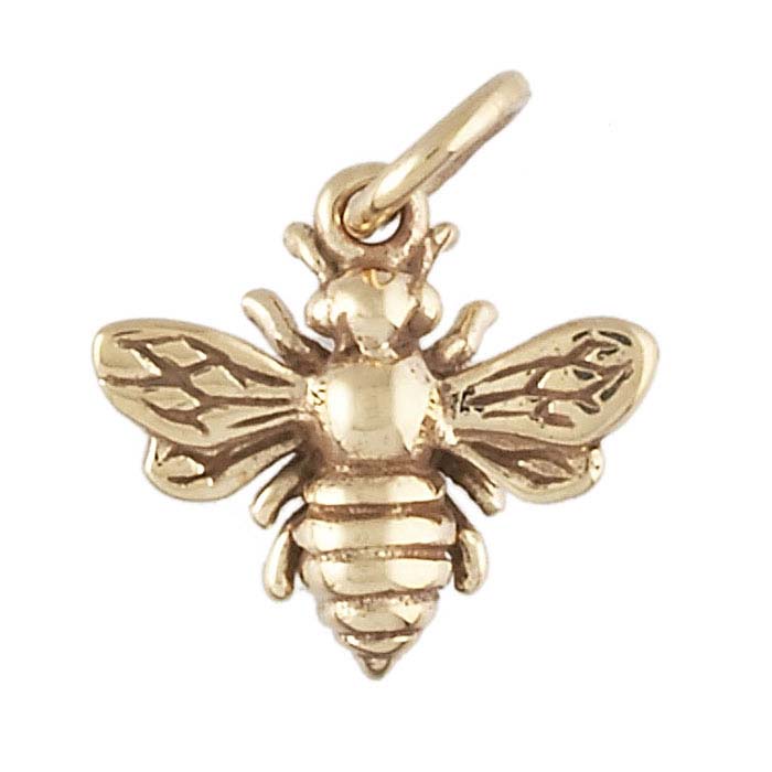 10mm chs6704 10 Bronze Bee Charms