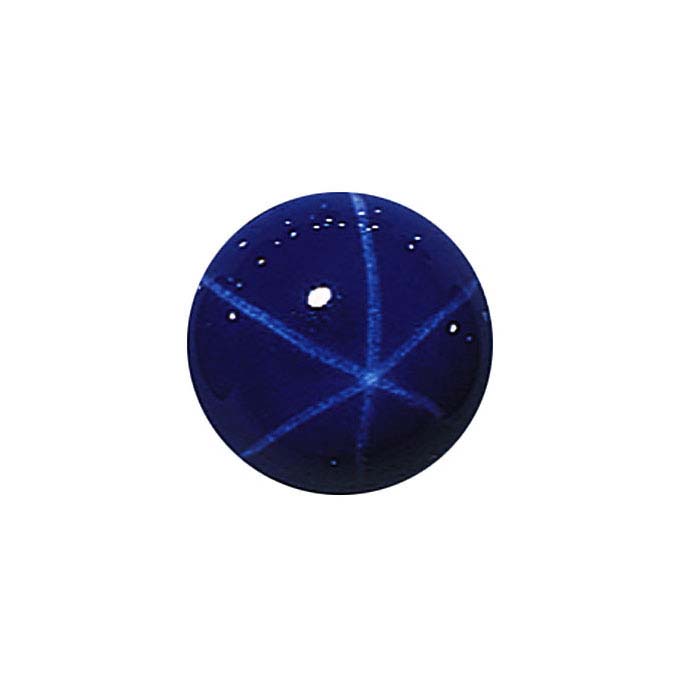 Lab-Created Blue Star Sapphire Round Cabochons