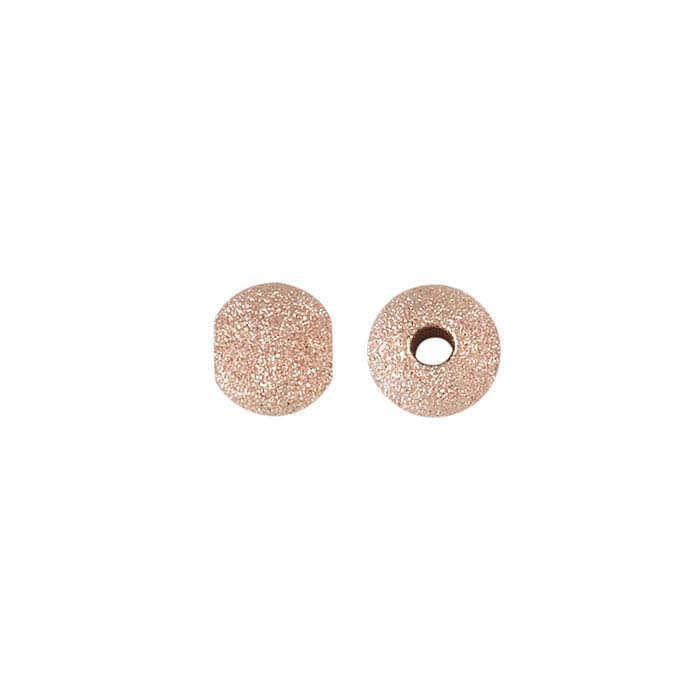 14/20 Rose Gold-Filled Round Seamless Stardust Beads
