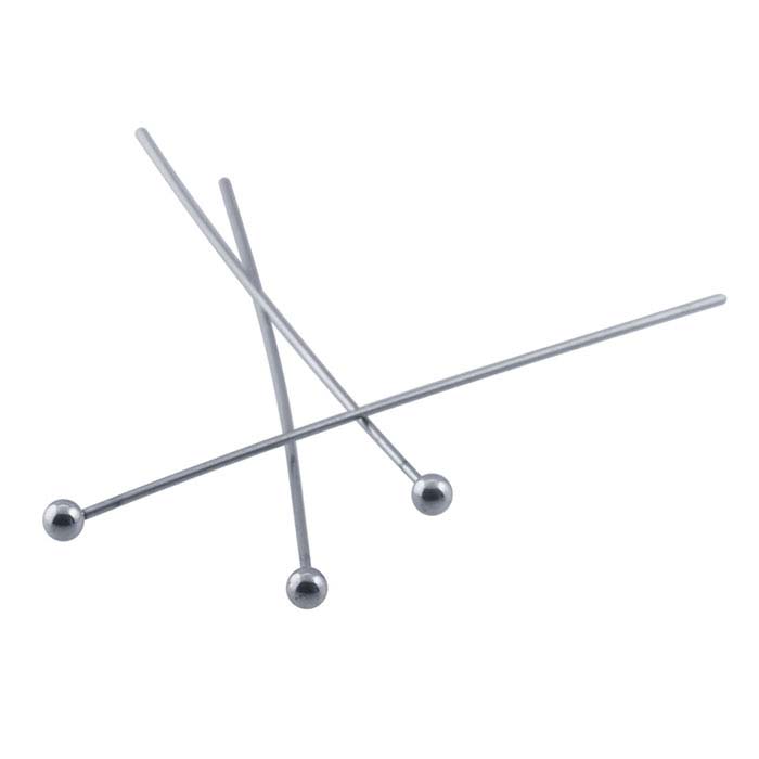 Stainless Steel Ball Head Pins, 1/2-Hard