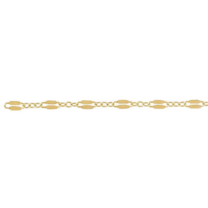 14/20 Yellow Gold-Filled Dapped Long & Short Chains