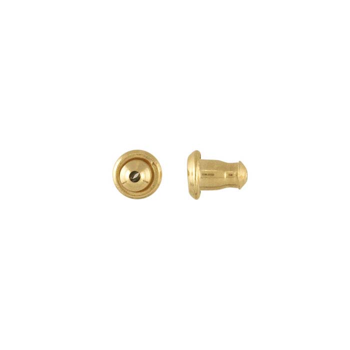 LuxLock™ 14K Yellow Gold 5.5mm Bullet Clutch