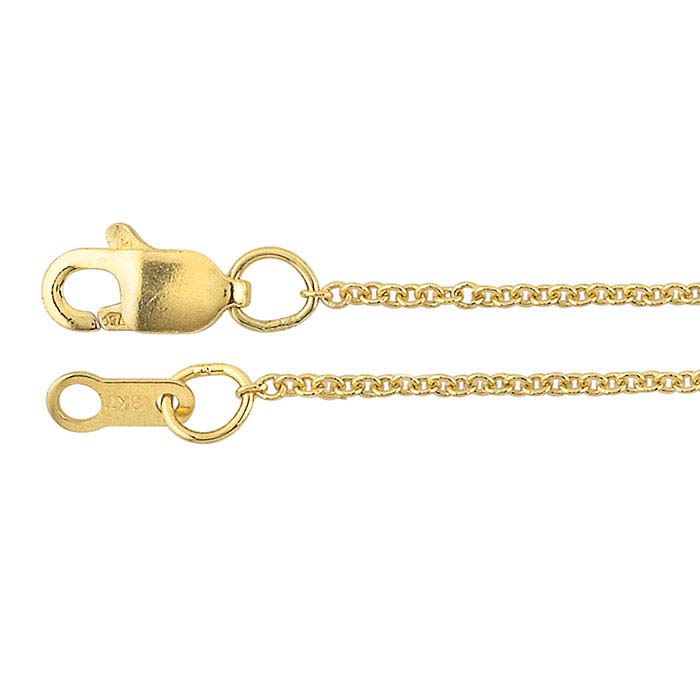18K Yellow Gold Cable Chains
