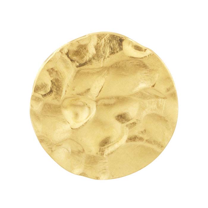 14/20 Yellow Gold-Filled Hammered Discs