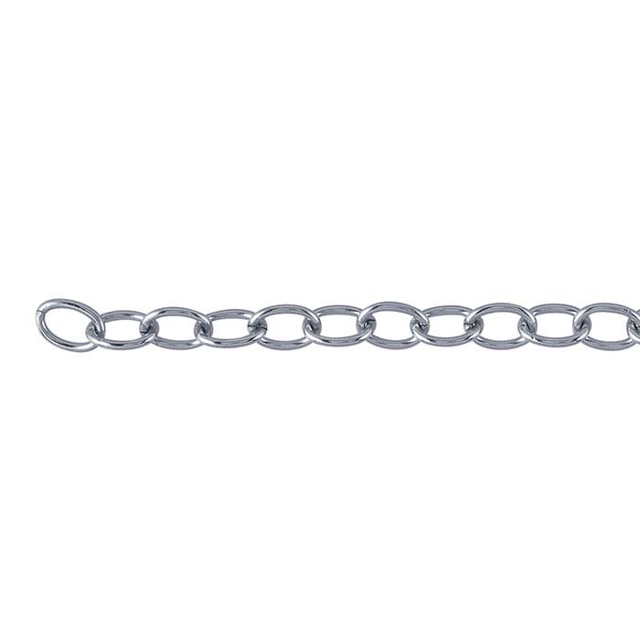 Stainless Steel 4.2mm Cable Chain, 20-ft. Spool