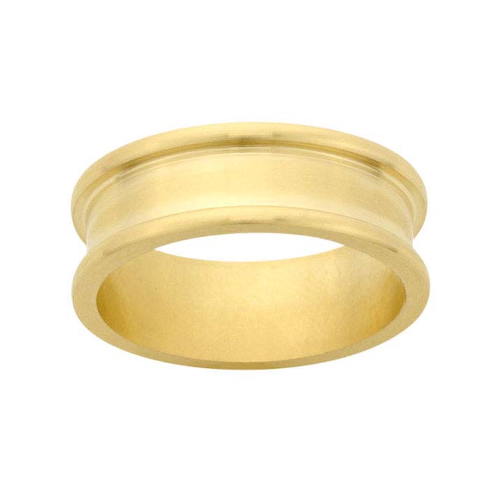 14K Yellow Gold 4mm Channel Rings