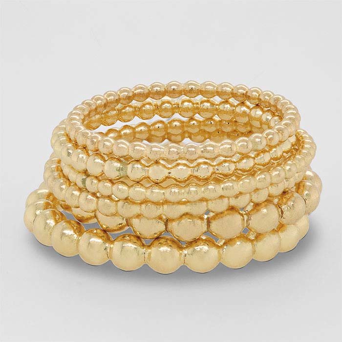 12/20 Yellow Gold-Filled Beaded Ring