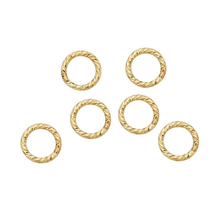 14/20 Yellow Gold-Filled 3.5mm Round Sparkle Closed Ring