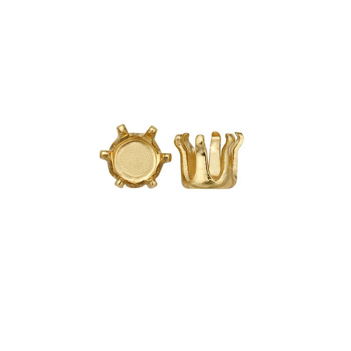14/20 Yellow Gold-Filled Round Snap-Set™ 6-Prong Settings