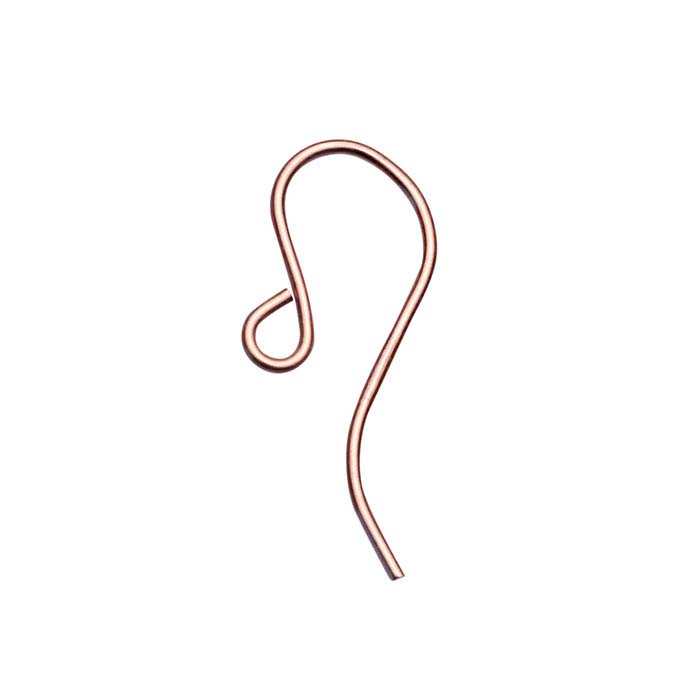 14/20 Rose Gold-Filled Ear Wire with Outside Loop
