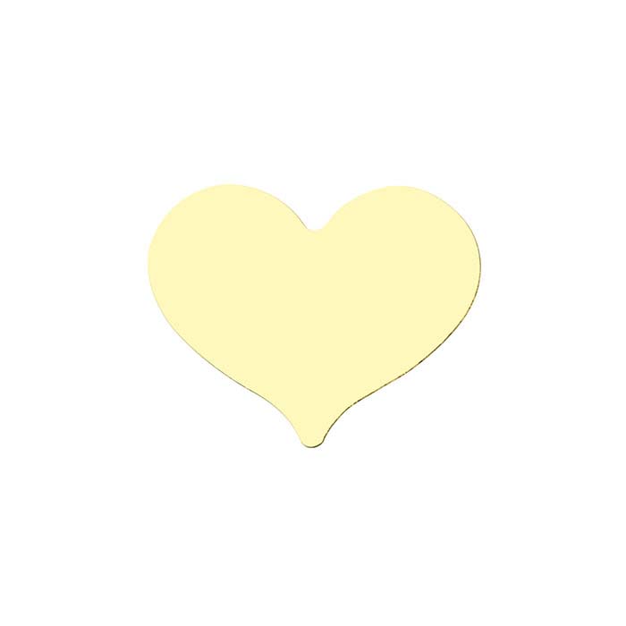 14/20 Yellow Gold-Filled Heart Stampings