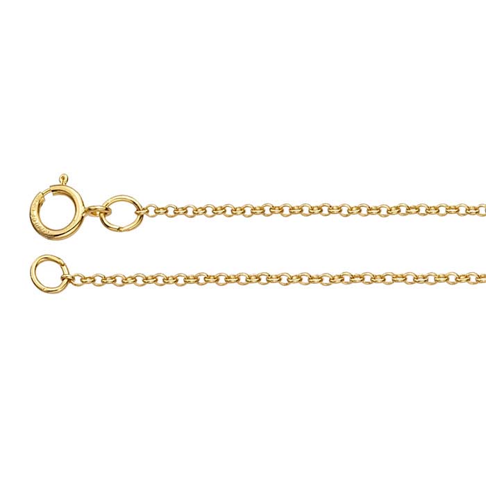 14/20 Yellow Gold-Filled Round Rolo Chains