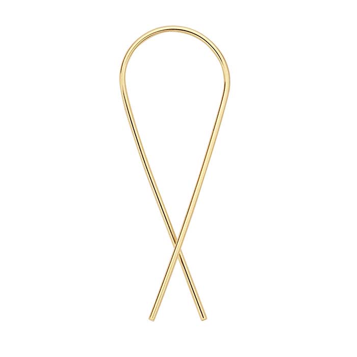 14/20 Yellow Gold-Filled "Ribbon" Ear Wire