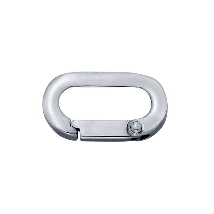 Stainless Steel Oval Push Clasp