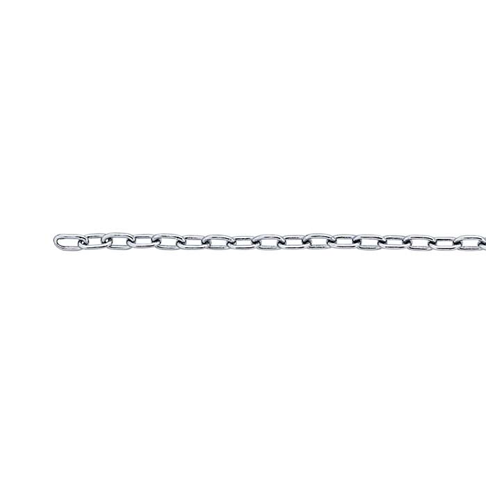 Brass Nickel-Plated 1.7mm Drawn Cable Chain, 100-ft. Spool
