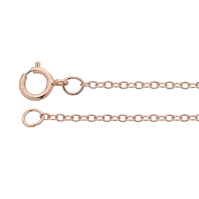 14/20 Rose Gold-Filled Oval Cable Chains