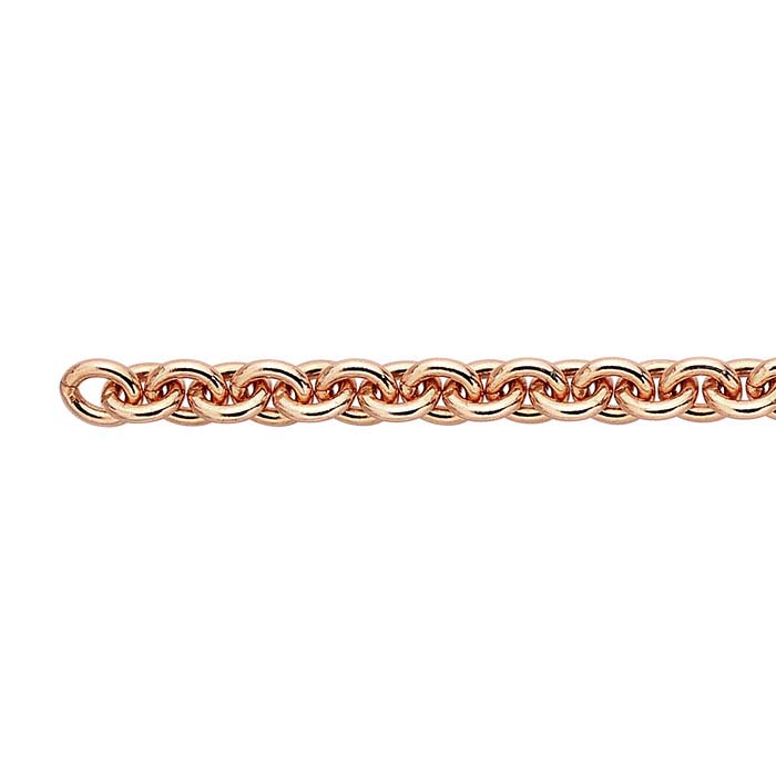 Copper 4.7mm Oval Cable Chain, 20-ft. Spool