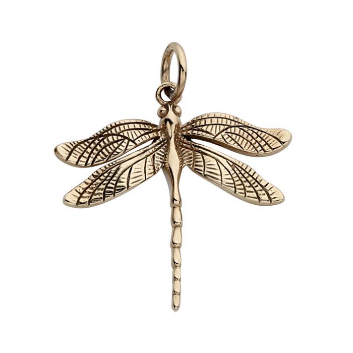 Bronze Dragonfly Charm